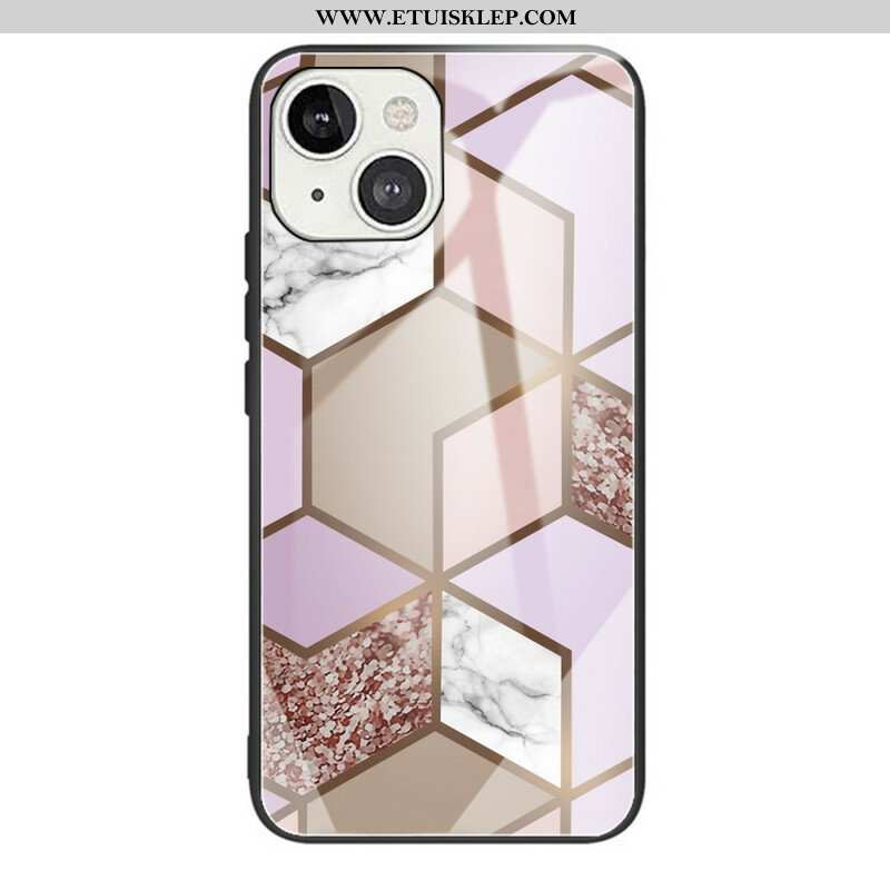 Futerały do iPhone 13 Mini Geometria Marmurowe Szkło Hartowane